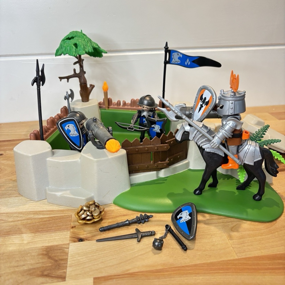 Playmobil 4014 Super Set Knights Fort Complete Bastion Cannon Treasure Medieval